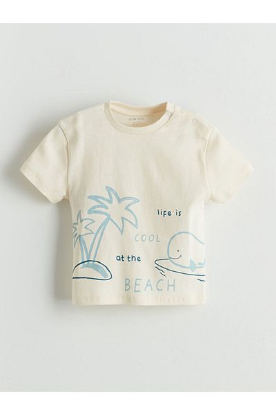 LC Waikiki Lcw Organic Fabric Baby Boy T-Shirt and Pants 2 Pcs