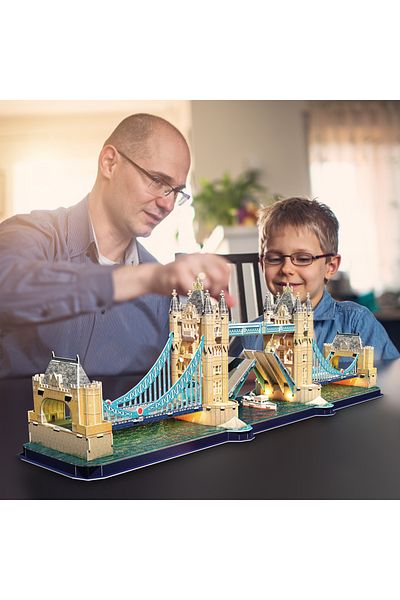 Cubic Fun - Puzzle 3D Led Tower Bridge 222 Piese