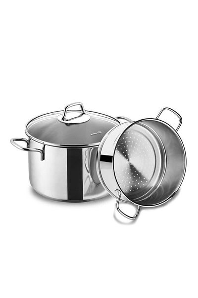 KORKMAZ A1521 Perla Steam Pot Set