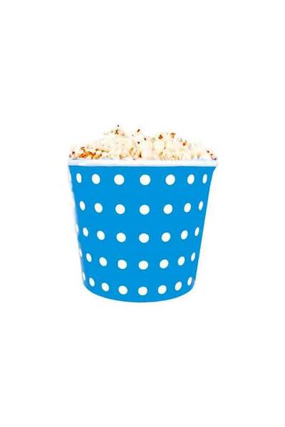 Parti Adresi Karton Kova Mavi-Beyaz Puanlı 46 Oz