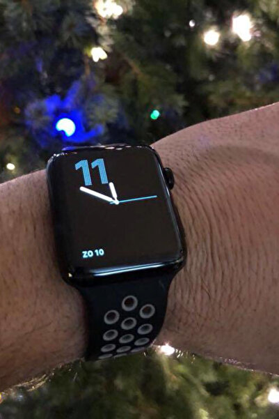 PSGT Apple Watch Seri: 1/2/3/4/5/6/se/7/8/9 (38-40-41MM) Ve Seri 10 (42MM) Uyumlu Silikon Kordon Dilekli