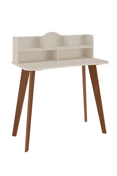 ARTLY Multipurpose table with shelves for living rooms, bedrooms, and home entrances, off-white color, 120*99.5*60