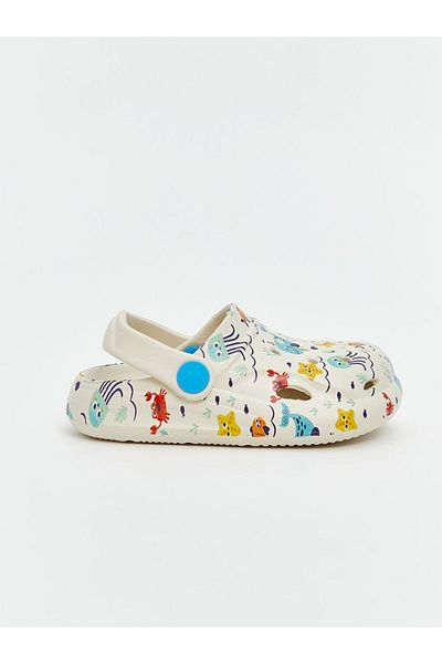 LC Waikiki Σανδάλια παραλίας LCW STEPS Beige Baby Boy με στάμπα
