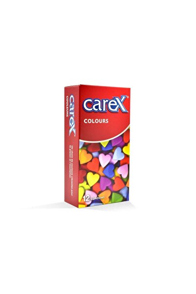 CAREX واقيات ذكرية ملونة 12 قطعة