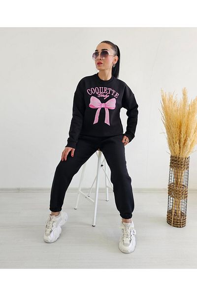 6 butik altı üstü butik Σετ αθλητικών φόρμων με φιόγκο