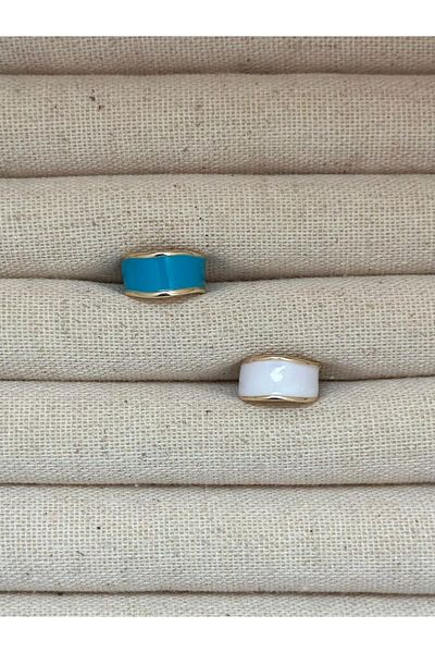 MyladyAccessoriess Blue Enamel Cartilage Earring - Brass Plated