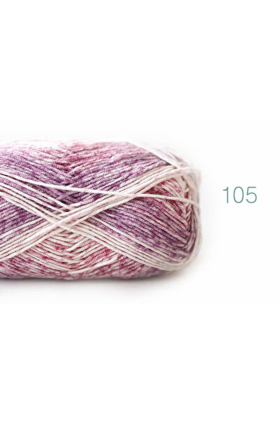 Choice 105 قطعة من خيوط القطن الحليبي المصبوغة يدويًا بألوان قوس قزح من خيوط ...