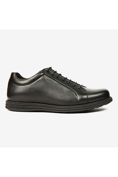 Greyder Men's Black Genuine Leather Comfort Shoes 4K1Fa00240