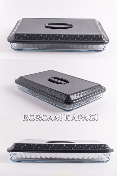 Harvey Plastic Rectangular Pyrex Lid - Boron Glass Lid