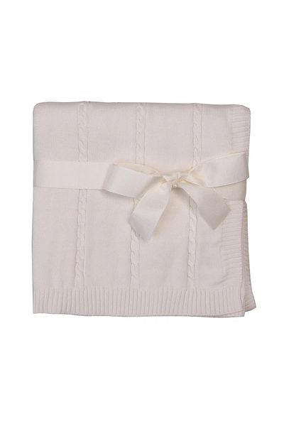 Miny Center Baby Knitwear - Blanket 80*100 Ecru