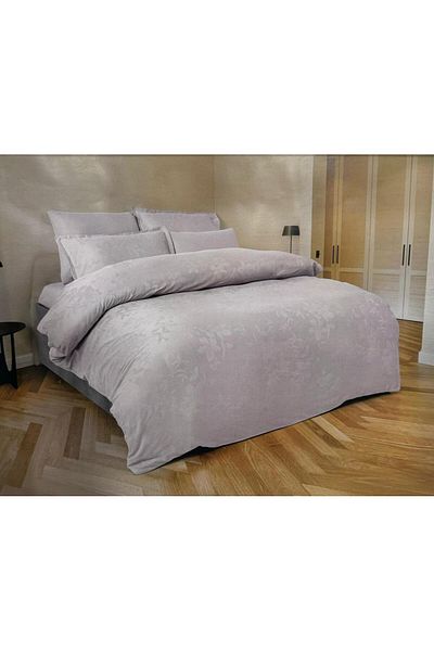 Altınbaşak Jacquard Satin Double Duvet Cover Set Perle Marble