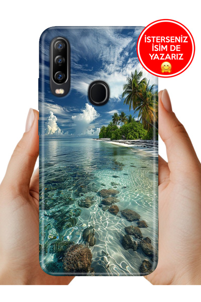 General Mobile GM 20 Pro G501 Kılıf Baskılı Yerli Üretim Kapak Silikon Maldiv...