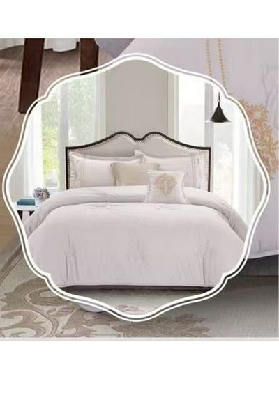 smart home Embroidered quilt set for a person, double-sided quilt, 4-piece bedspread, 100% microfiber 170X230cm