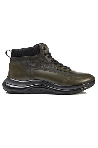 Greyder Ανδρικά Χακί Γνήσιο Δερμάτινο Sneaker Boots 3K1UB16490