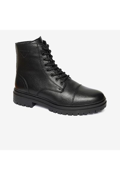 Greyder Men's Black Genuine Leather Casual Boots 4K1Ub15070