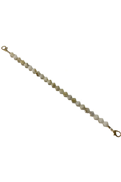 EleganTShoP Mâner de geantă cu mărgele acrilice 41,5 cm KS16