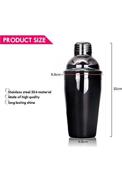 MIBRU Coffee shaker stainless steel 550ml black