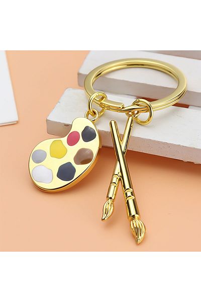 MIBRU Coffee keychain art golden