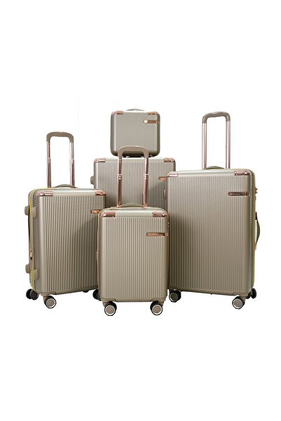 MORANO طقم شنط سفر مكون من 5 حقائب أمتعة بـ 4 عجلات بتصميم صلب و حديث