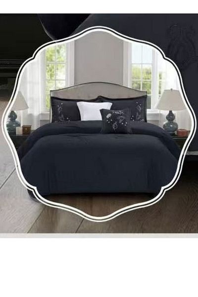 smart home Embroidered quilt set for a person, double-sided quilt, 4-piece bedspread, 100% microfiber 170X230cm