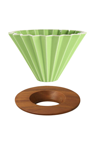 MIBRU Coffee ceramic dripper v02 zigzag green