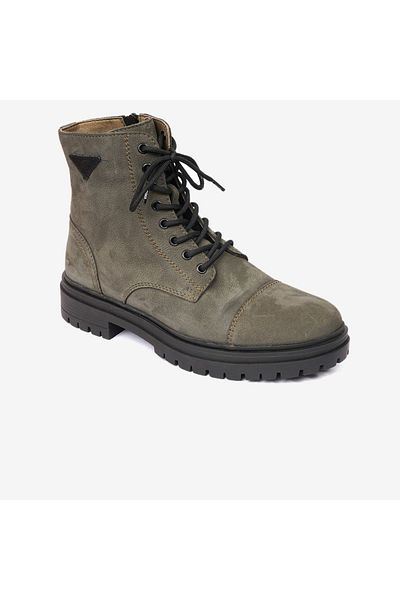 Greyder Ανδρικές μπότες από γνήσιο δέρμα Khaki Nubuck 4k1ub15070n