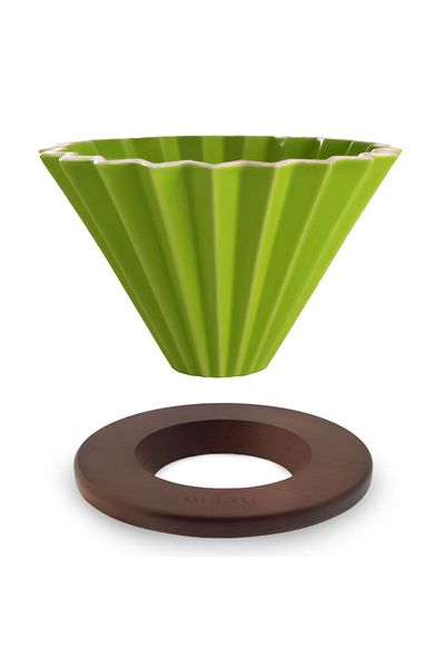 MIBRU Coffee ciramic dripper zigzag v01 1-2 cups green
