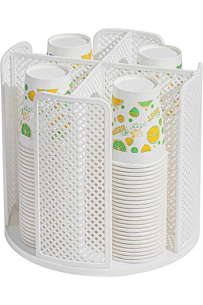 MIBRU Coffee cups metal base holder white