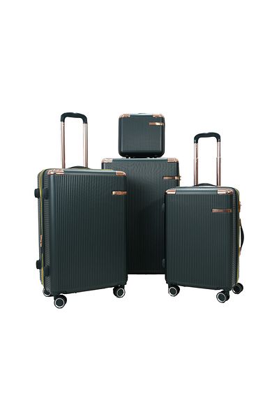 MORANO 5-piece luggage set with 4 wheels, solid and modern design