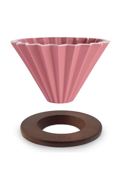 MIBRU Coffee ciramic dripper zigzag v01 1-2 cups pink