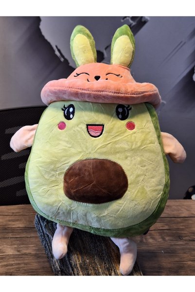 Selay Oyuncak NEŞELİ MEYVELER SERİSİ ŞAPKALI AVOKADO 30cM