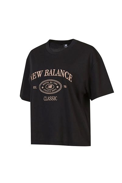 New Balance Tricou pentru femei Daily Style - Tricou negru pentru femei Daily Style