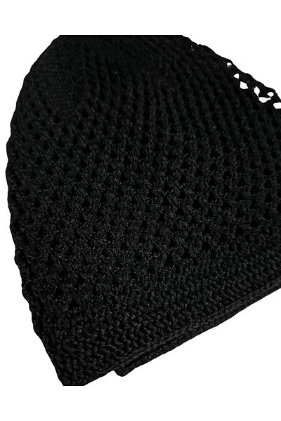 My Real Quality Cotton Hand Knitted Motif Prayer Cap