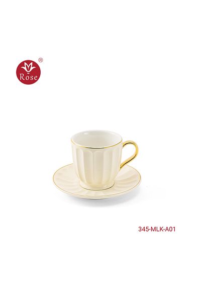 Rose RS345-12-Piece Porcelain Cup Set