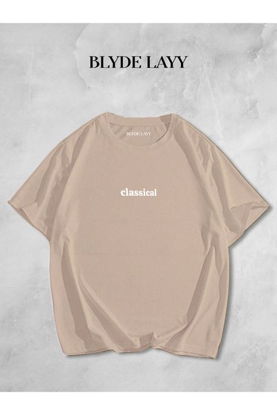 BLYDE LAYY Unisex Klasično Štampano Oversize kroj T-shirt