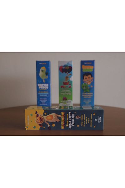 Ahtek Trt Kuzucuk 5 in 1 Wooden Memory Cards Set Turkish English