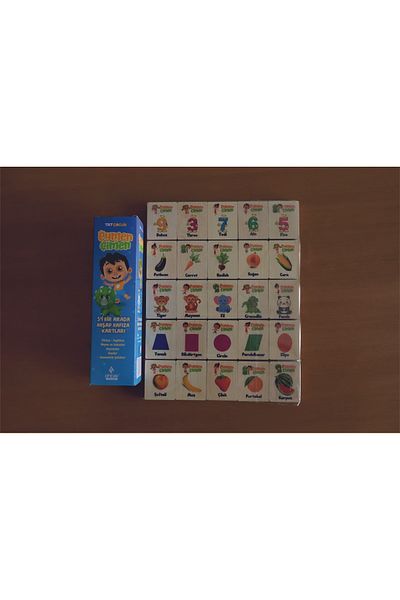 Ahtek 5 in 1 Wooden Memory Cards - Trt Eymen Çimen and Turkish English