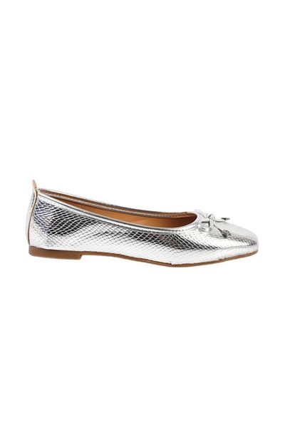 Oksit Xena Bow Pantofi de birou de damă din piele lacuită lucioasă Balerini Home