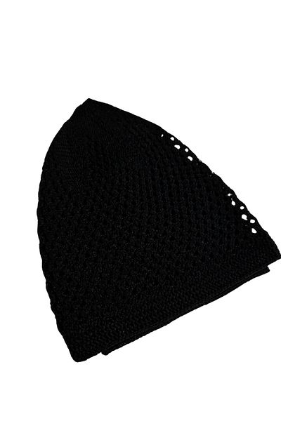 My Real Quality Cotton Hand Knitted Motif Prayer Cap