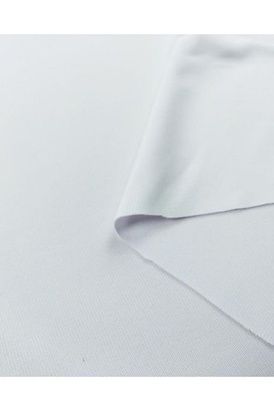 Kumaş Parça Τζέρσεϊ Interlock σε λευκό χρώμα (Πλάτος 140 cm x Μήκος 140 cm)