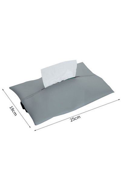 Generic Leather tissues bag gray
