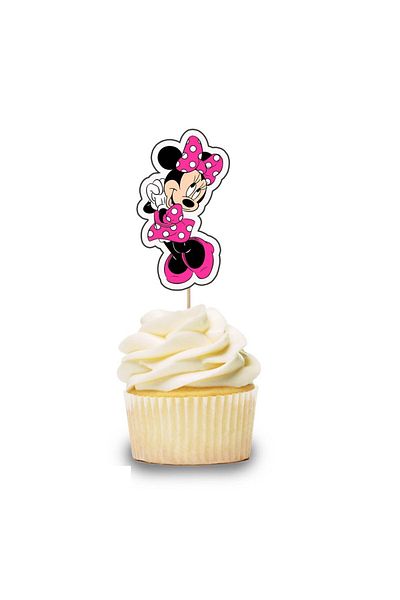 Generic 12-piece cartoon character cupcake topper