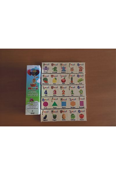 Ahtek Smart Rabbit Momo 5'İ - Wooden Memory Card Set (Turkish)