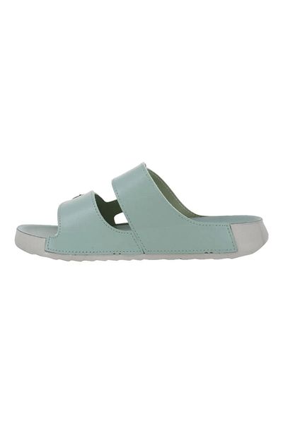 SUNSTEP Sandale/papuci negri casual din piele pentru femei Mulex cu cataramă verde, elegantă