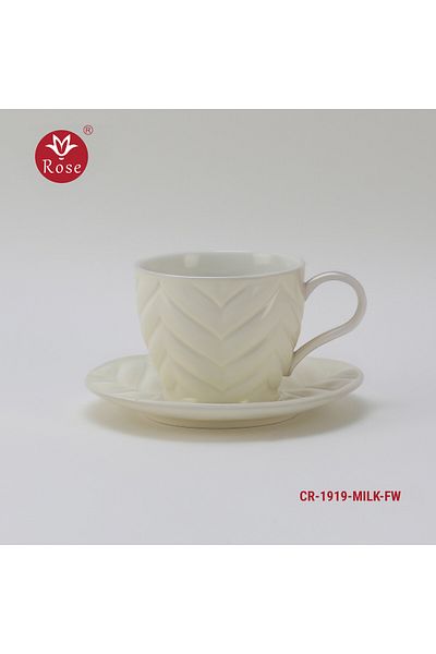 Rose CR-1919-12-Piece Porcelain Cup Set