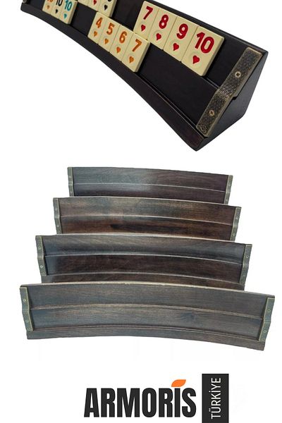 Armoris New Series Vip Big Size Cue Entertainment Hobby Game 101 Tree Original Tree Oval Okey Set with Bag