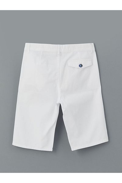 LC Waikiki Standard Mold 100% Cotton Gabardine Fabric Adjustable Waist Elastic Boy Shorts