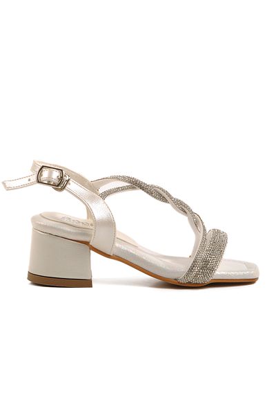 AYAKMOD Sandale pentru fete Mother of Pearl Stone 07 P