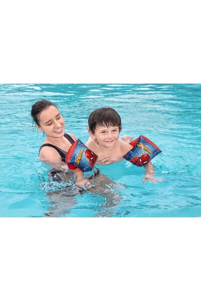 BESTWAY كم طويل للأطفال من سبايدر مان - كم طويل للسباحة من سبايدر مان للأعمار من 3 إلى 6 سنوات 23 × 15