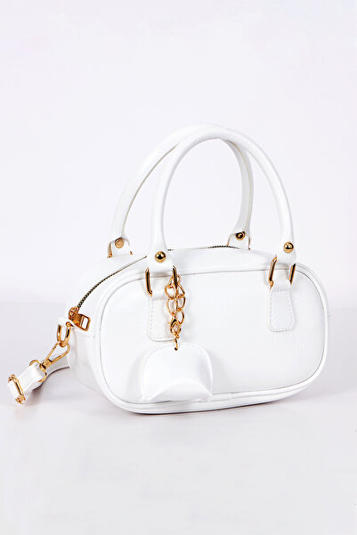 Mortanya Mini portofel Ruby, cu detaliu de farmec, din piele lacuita, cu ferm...